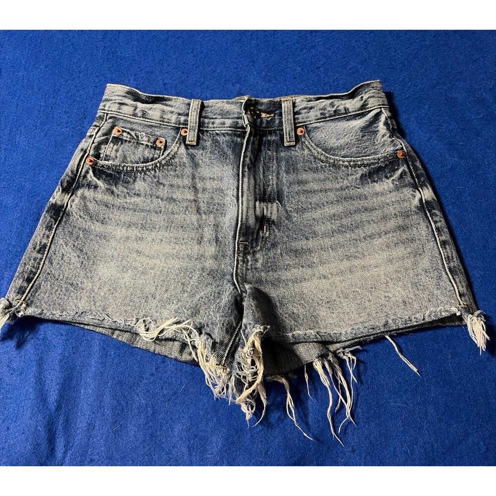 Pistola Women’s Size 26 Distressed Denim Cutoff Shorts Frayed Raw Hem